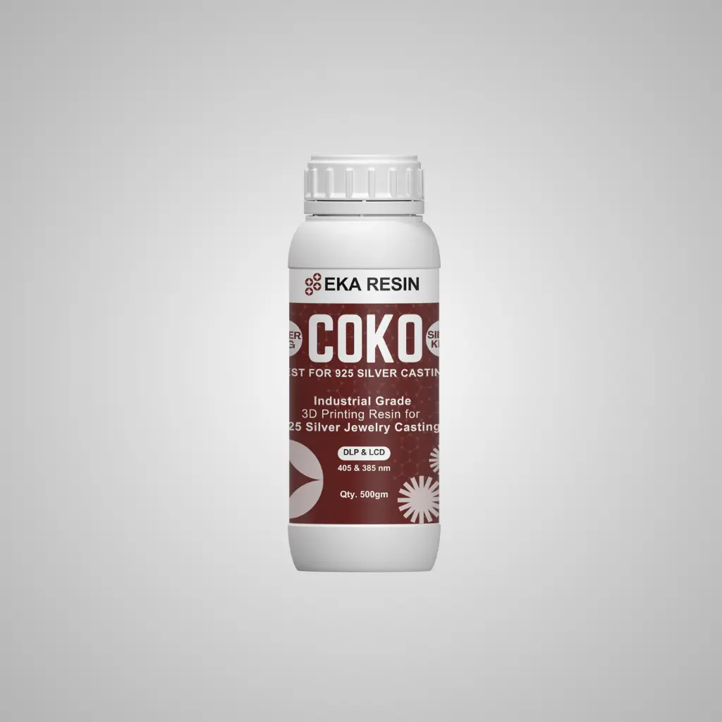 EKA COKO Castable Resin - 5kg Bulk Pack for Professional Jewellery Casting 5 Castable Resin, Jewellery Casting Resin, 925 Silver Casting, EKA Resin, COKO Resin, DLP Resin, LCD Resin, 3D Printing Resin, Silver Jewellery Resin, Industrial Resin