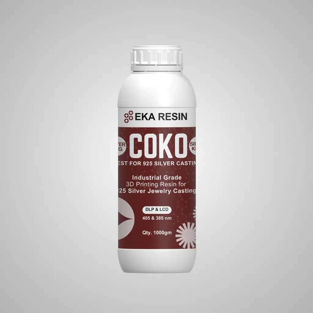EKA COKO Castable Resin - 5kg Bulk Pack for Professional Jewellery Casting 4 Castable Resin, Jewellery Casting Resin, 925 Silver Casting, EKA Resin, COKO Resin, DLP Resin, LCD Resin, 3D Printing Resin, Silver Jewellery Resin, Industrial Resin