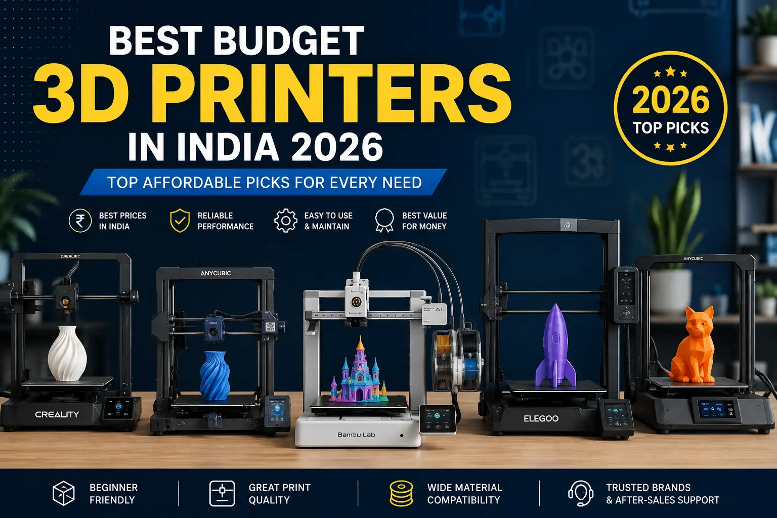 Best Budget 3D Printers in India 2026