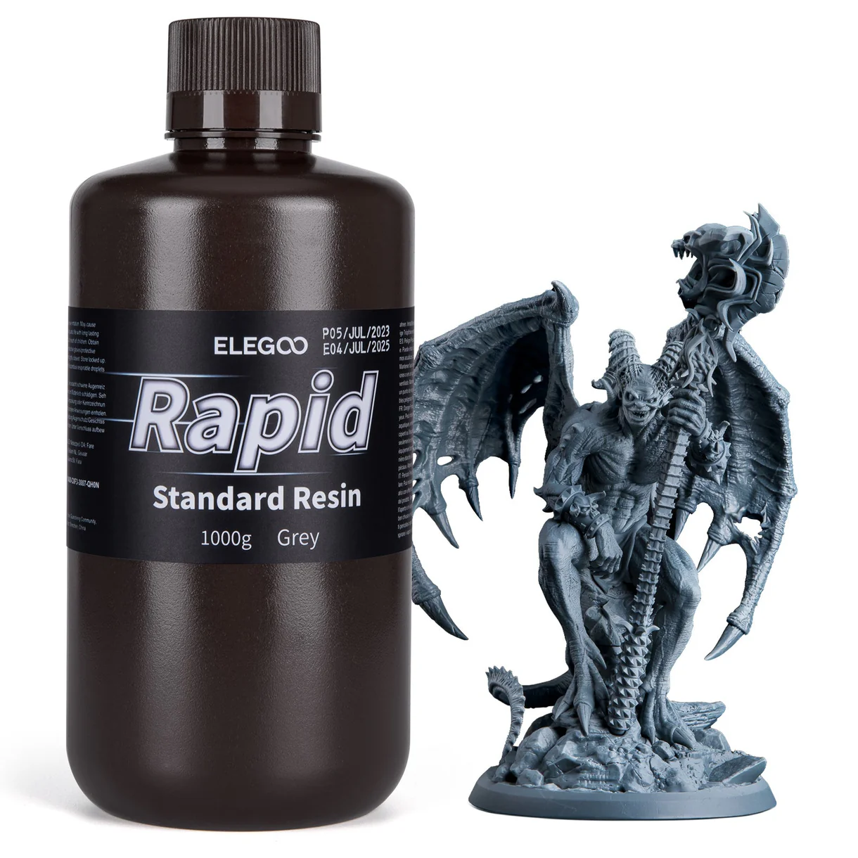 Elegoo Rapid Standard Resin Grey 1KG 1 Elegoo Rapid Standard Resin Grey 1KG