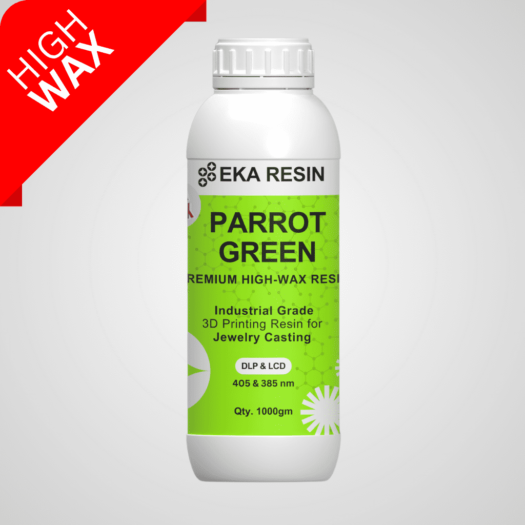EKA Parrot Green High Wax Castable Resin 1kg