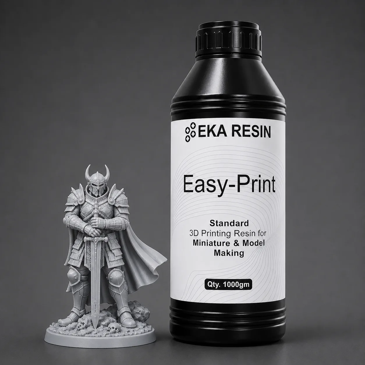 EKA Easy Print Standard 3D Printing Resin Dark Gray