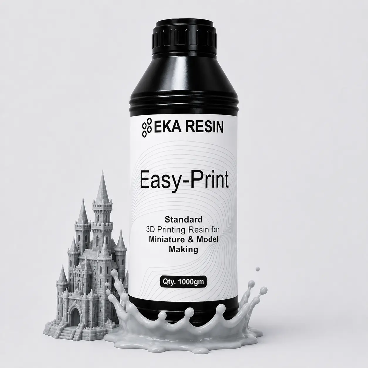 EKA Easy Print Standard 3D Printing Resin Light Gray 1